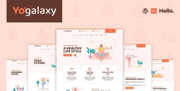 Yogalaxy – Yoga Pilates Fitness Studio Elementor Template Kit
